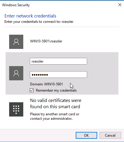 Samba shares on Windows